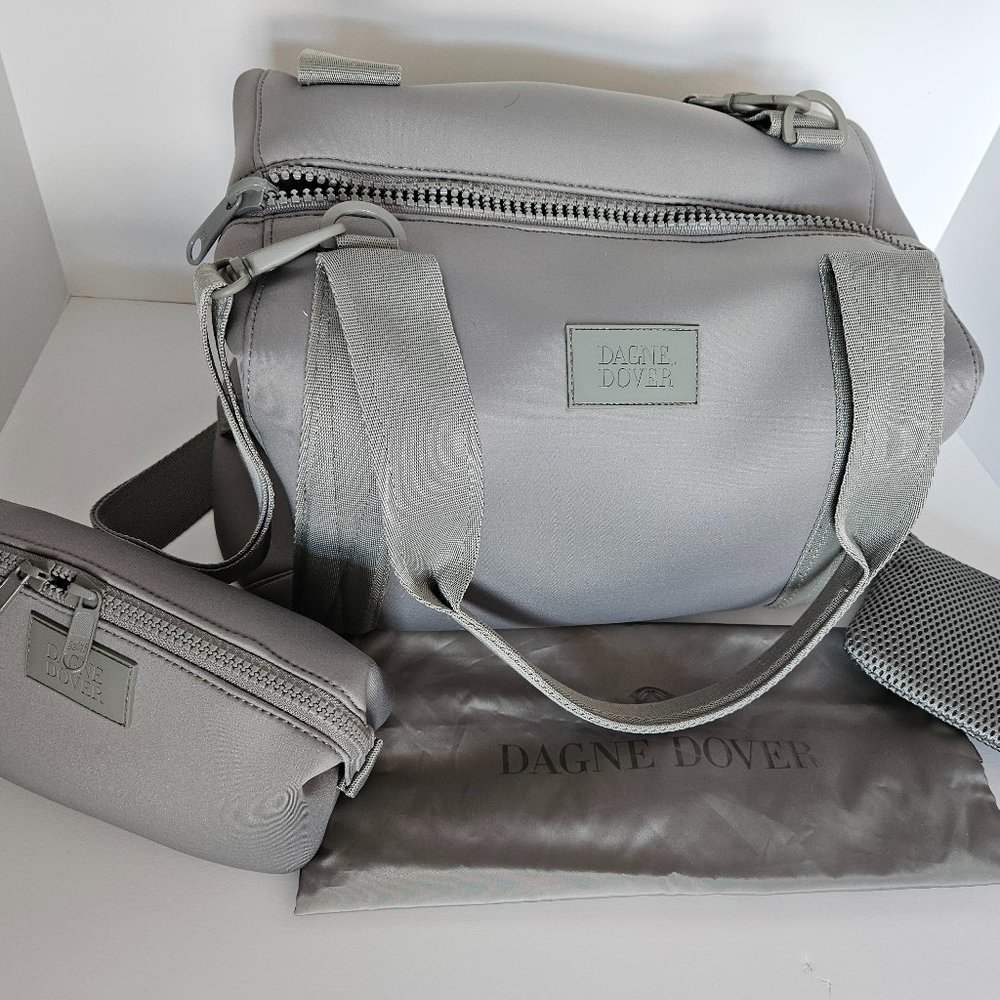 Dagne Dover medium Landon Neoprene Carryall Duffel Bag with Extras!